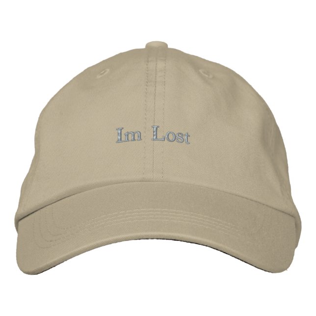 Im Lost Minimalist Embroidered Hat   (Front)
