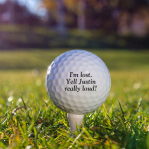 I'm Lost Personalised Name Custom Golf Ball