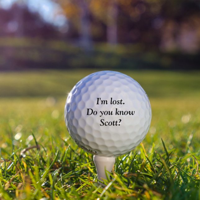 I'm Lost Personalized Name Custom Golf Ball (Creator Uploaded)