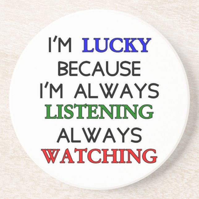 I'm Lucky Coaster (Front)