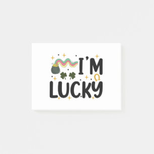I'm Lucky Funny St Patrick's Day Post-it Notes