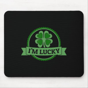 I'm Lucky Shamrock Gift For St Patrick's Day Mouse Mat