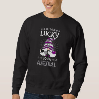 I'm Lucky To Be Asexual Pride St Patrick's Day Gno Sweatshirt