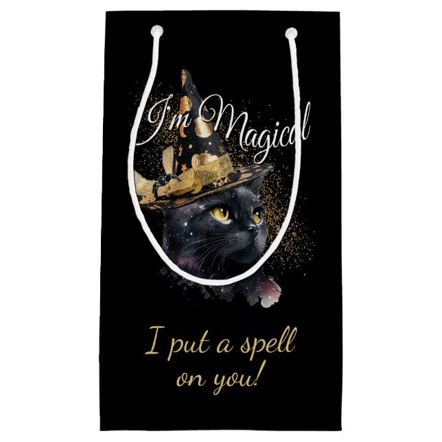 I'm Magical Black Cat Customisable Gift Bag (Front)
