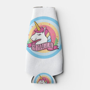 I'm Magical Unicorn print Cute  for Girls Bottle Cooler