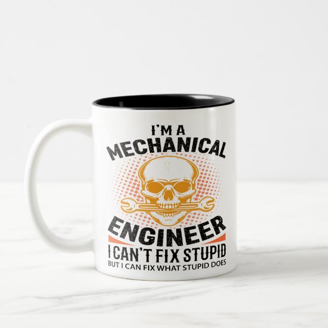 Im Mechanical Engineer Two-Tone Coffee Mug (Left)