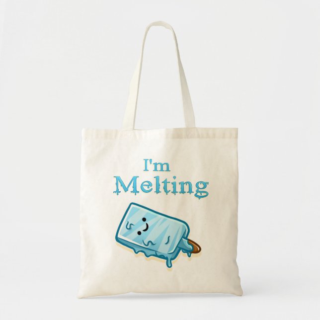 I'm Melting – Cute Popsicle Pun Tote Bag (Front)