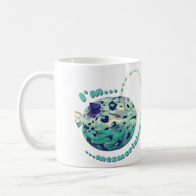 I'm Mesmerising... The puffer-lamp-fish realised. Coffee Mug (Left)