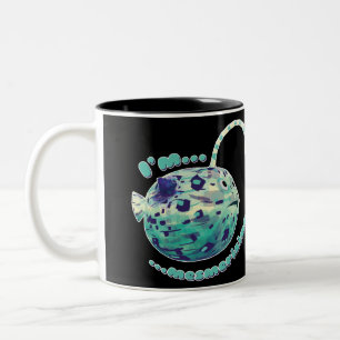 I'm Mesmerising... The puffer-lamp-fish realised. Two-Tone Coffee Mug