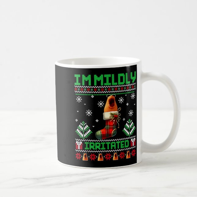 I'm Mildly Irritated Marcus The Worm Christmas Fun Coffee Mug (Right)