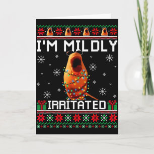 Im Mildly Irritated Marcus The Worm Christmas Funn Card