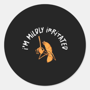 I'm Mildly Irritated Marcus The Worm Funny Marcus  Classic Round Sticker