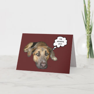 I'm missing you! card