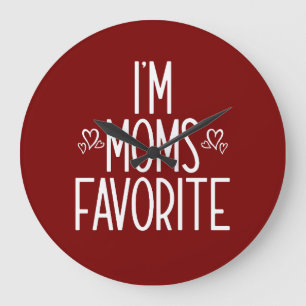 I'm Moms Favourite Large Clock