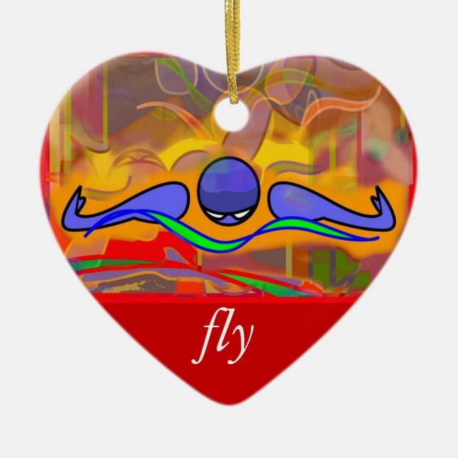 IM Morning Fly/Back Ornament (Front)