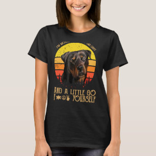 Im Mostly Peace Love And Light A Little Go Rottwei T-Shirt