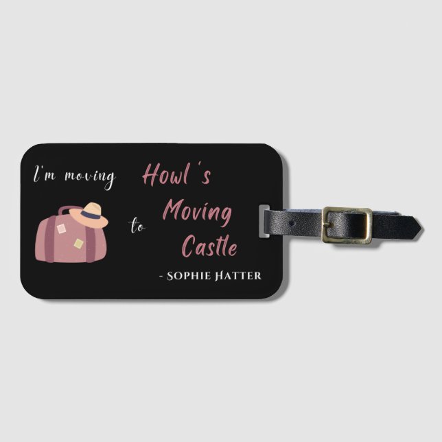 I'm Moving to Howl's Moving Castle  Luggage Tag (Front Horizontal)