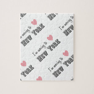 I'm Moving To New York Diagonal Jigsaw Puzzle