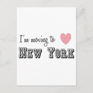 I'm Moving To New York Postcard