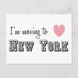 I'm Moving To New York Postcard