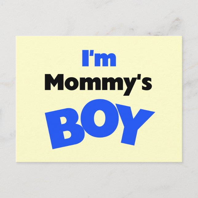 I'm Mummy's Boy T-shirts and Gifts Postcard (Front)