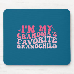 I'm My Grandma's Favorite Granhild Grandson Grandd Mouse Mat