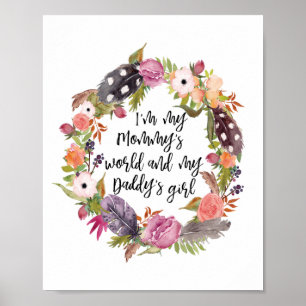 I'm My Mummy's World and My Daddy's Girl Poster