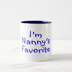 Im Nannys Favourite Blue Two-Tone Coffee Mug