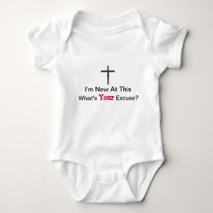 I'm New At This Cross Baby T-shirt Bodysuit