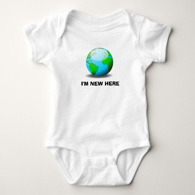 I'm New Here Baby Bodysuit (Front)