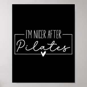 I'm Nicer After Lates, Lates Instructors Gym Yoga Poster