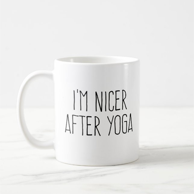 I'm Nicer After Yoga    Coffee Mug (Left)