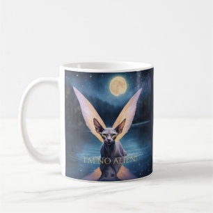 I'm No Alien! Sphynx Cat with Wings Mug