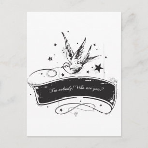 "I'm nobody. Who are you?" Postcard