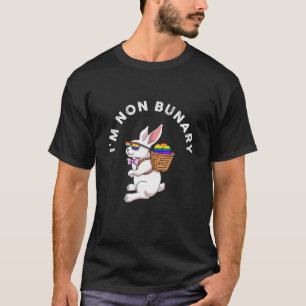I'm Non Bunary LBGT Bunny Easter Costumed T-Shirt