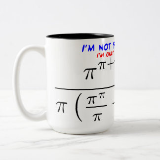 I'm not 50! Two-Tone coffee mug