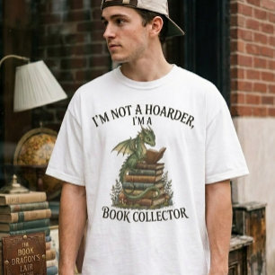 I'm Not a Bookworm I'm a Book Dragon Funny Reading T-Shirt