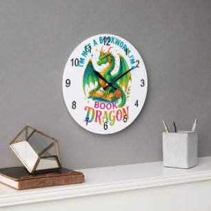 I'm Not A Bookworm....  Large Clock