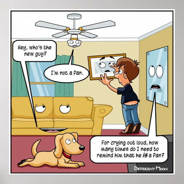 I'm Not a Fan Punny Poster (Front)