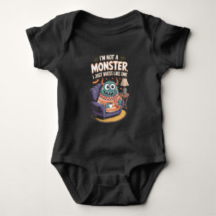 I'm not a monster I just dress like one Halloween Baby Bodysuit