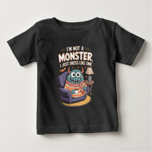 I'm not a monster I just dress like one Halloween Baby T-Shirt