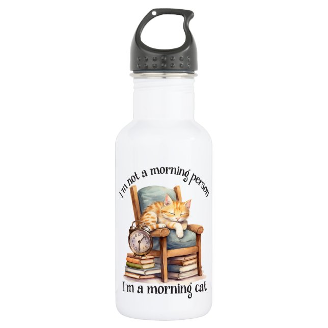 I'm Not A Morning Person 532 Ml Water Bottle (Front)