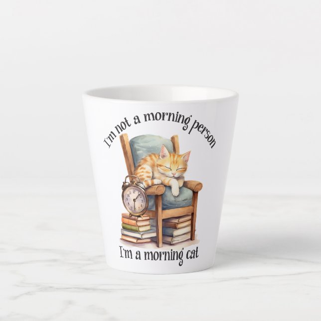 I'm Not A Morning Person Latte Mug (Front)