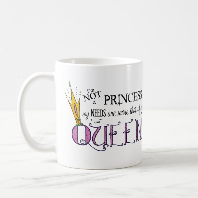 I'm Not A Princess Mug (Left)