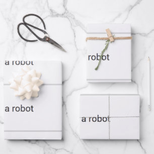 I'm Not A Robot Wrapping Paper Sheet
