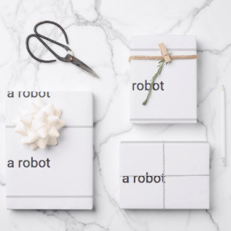 I'm Not A Robot Wrapping Paper Sheet