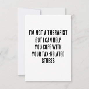 I'm not a therapist, but I can help you cope with  Thank You Card