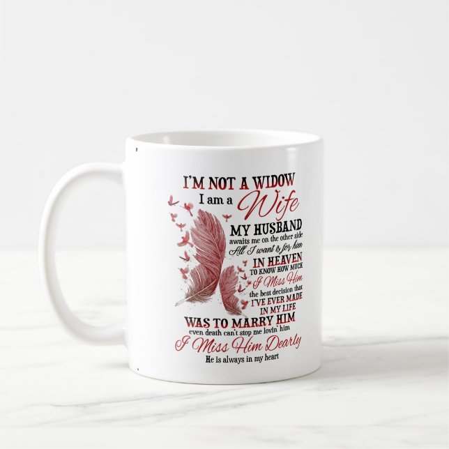 I'm not a widow coffee mug (Left)