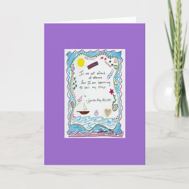 I'm Not Afraid of Storms ... Card (Front)