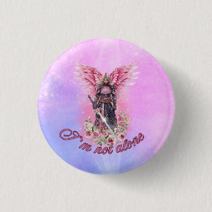 I'm Not Alone I Believe in Angels  3 Cm Round Badge